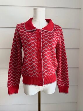 Lili Sidonio x Molly Bracken Heart Knit Cardigan